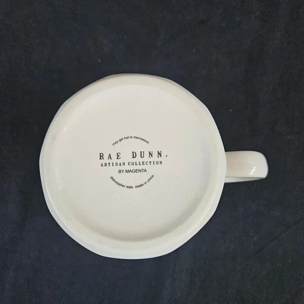 Rae Dunn Artisan Collection Read White Farmhouse Mug Kitchen‎ Drinkware